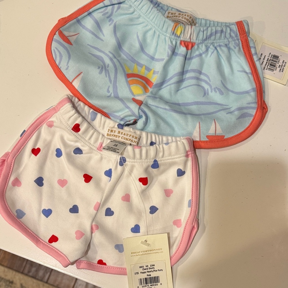 Colorful Beaufort Bonnet Baby Shorts Set size 0-6 months
